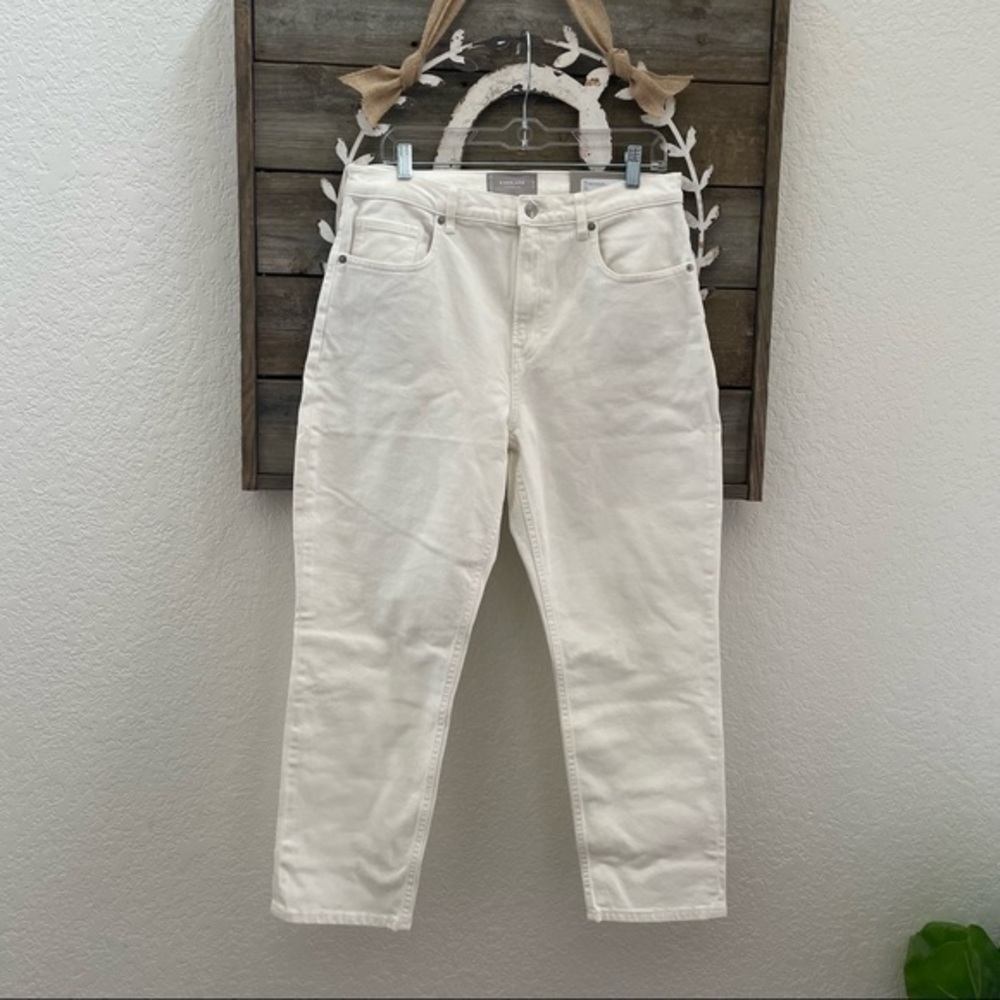 Everlane The Cheeky jean skinny denim‎ off white bone size 31 crop NWT
